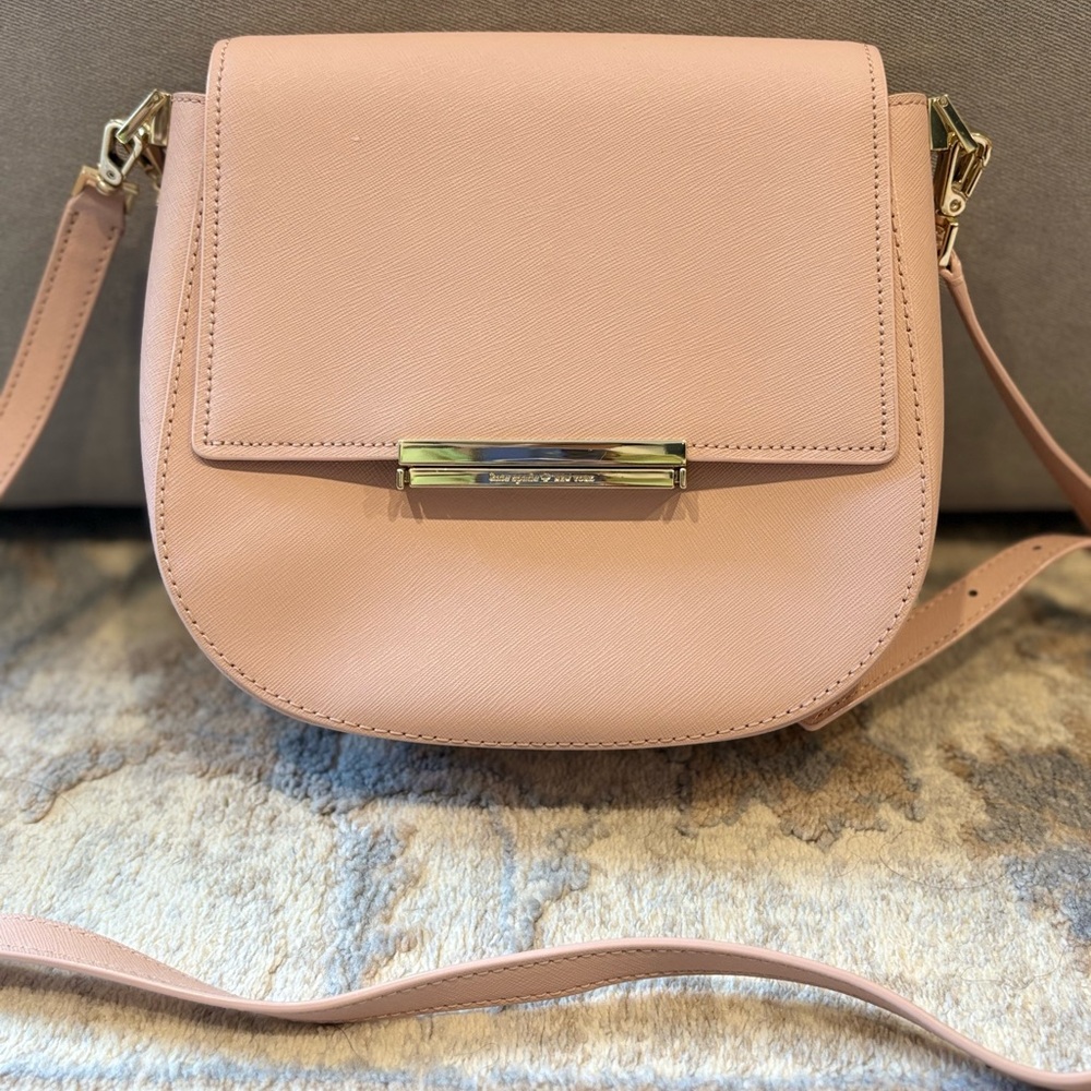 Kate Spade Pink Crossbody Bag with Saddle Shape